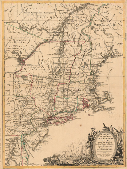 74-United States, New England, Mid-Atlantic and American Revolution Map By J.B. Eliot / Louis Jose