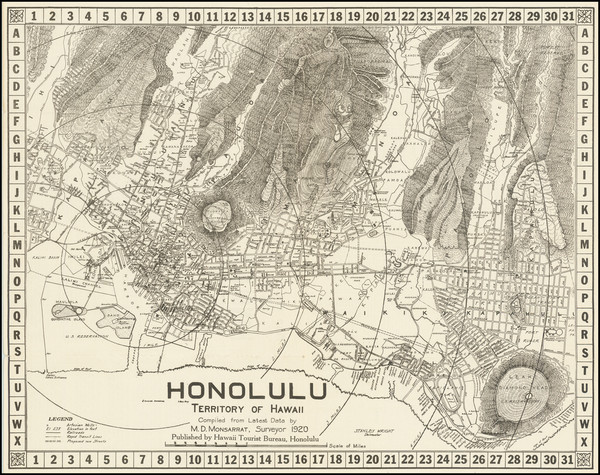 56-Hawaii and Hawaii Map By Hawaii Tourist Bureau