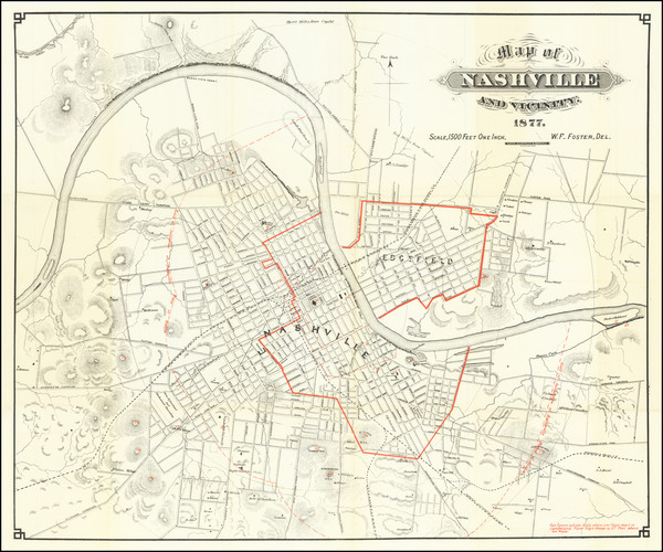 50-Tennessee Map By Tavel, Eastman & Howell