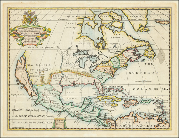 83-North America and California as an Island Map By Edward Wells