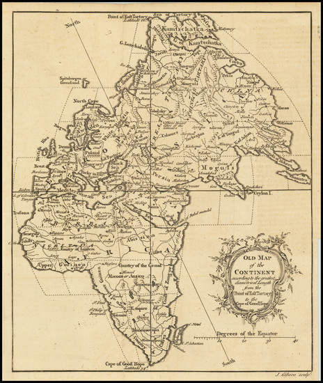 79-Eastern Hemisphere Map By John Gibson