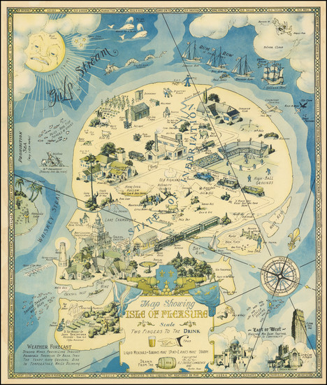 23-Pictorial Maps, Curiosities and Fair Map By Henry Jefferson (Heinie) Lawrence