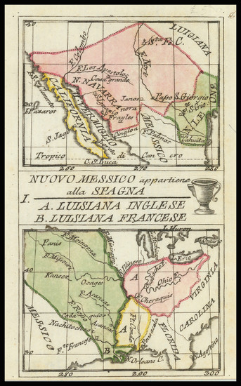 34-Texas, Midwest, Southwest and California Map By Anonymous