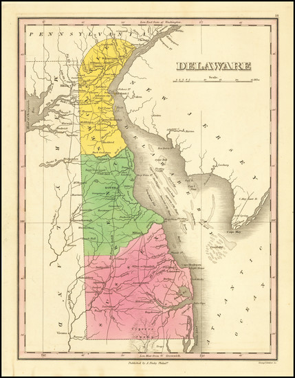 14-Delaware Map By Anthony Finley