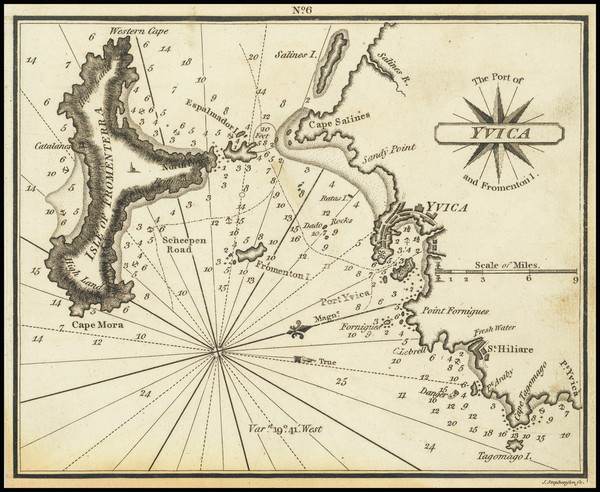 75-Balearic Islands Map By William Heather