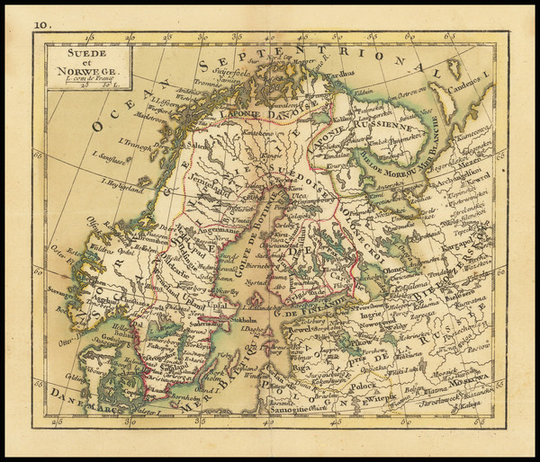 41-Russia and Scandinavia Map By Giovanni Antonio Rizzi-Zannoni