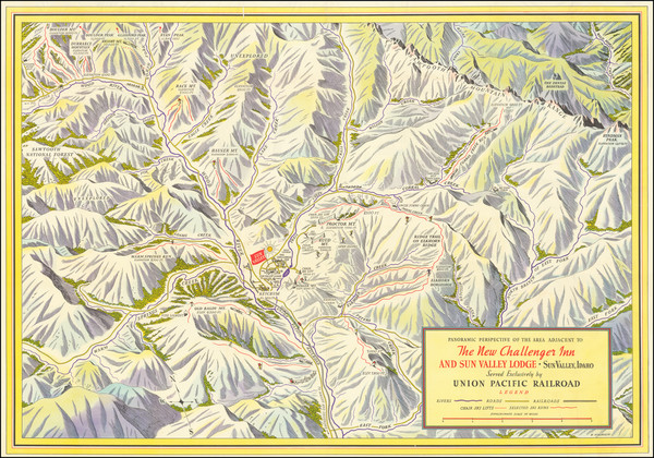 30-Idaho and Pictorial Maps Map By William Willmarth