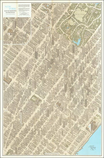 66-New York City and Pictorial Maps Map By Anderson Isometric Maps
