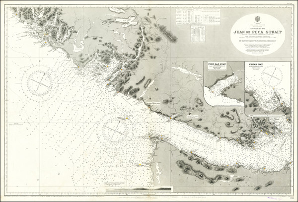 85-Washington and British Columbia Map By British Admiralty