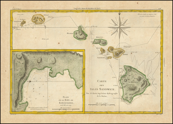 19-Hawaii and Hawaii Map By Rigobert Bonne