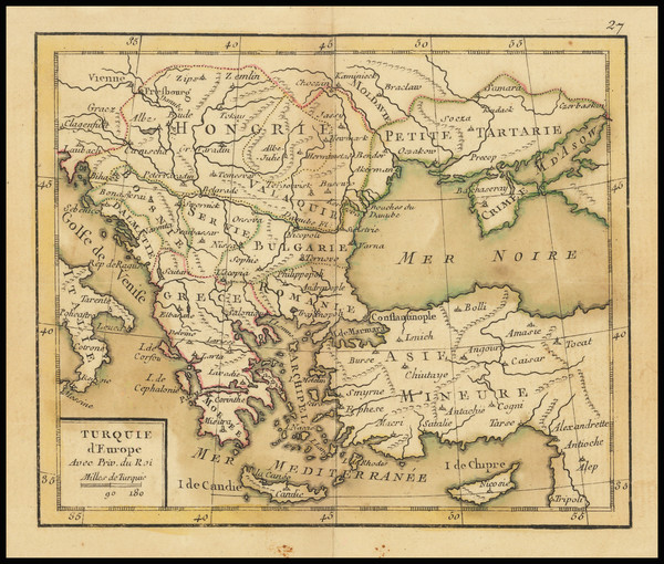 83-Turkey, Turkey & Asia Minor and Greece Map By Giovanni Antonio Rizzi-Zannoni