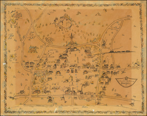 31-North Carolina and Pictorial Maps Map By Mary C. Dirnberger