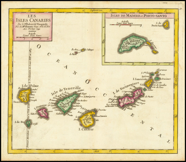 7-Portugal and African Islands, including Madagascar Map By Didier Robert de Vaugondy