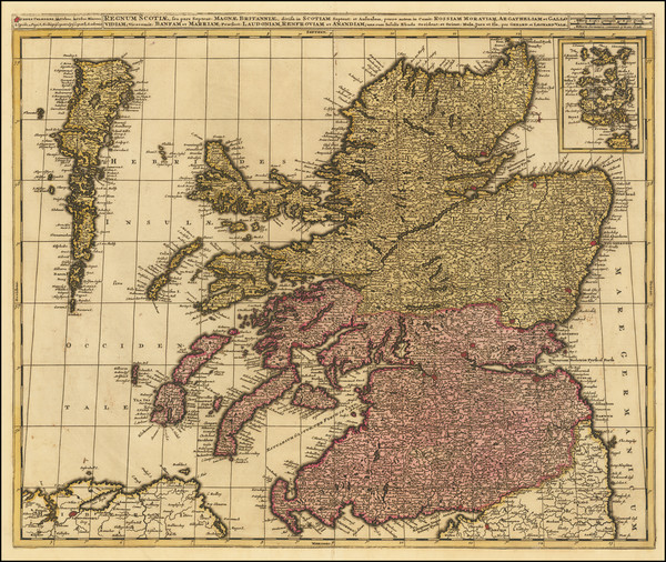 81-Scotland Map By Gerard & Leonard Valk