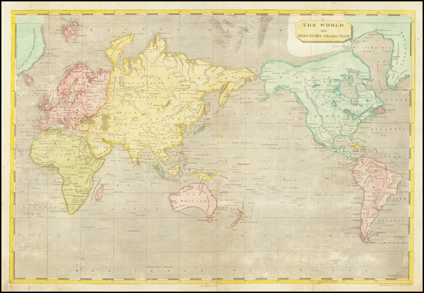 23-World Map By Aaron Arrowsmith  &  Samuel Lewis