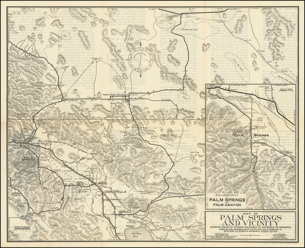 66-Other California Cities Map By Desert Inn, Palm Springs