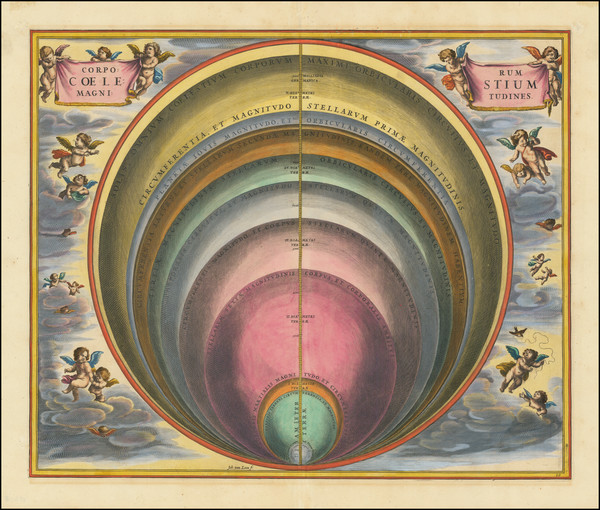 61-Celestial Maps Map By Andreas Cellarius