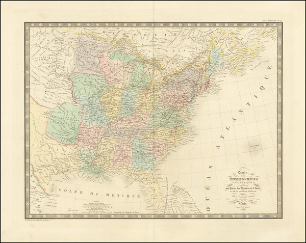 43-United States Map By J. Andriveau-Goujon