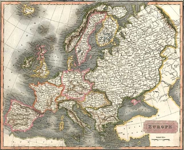 73-Europe and Europe Map By Aaron Arrowsmith