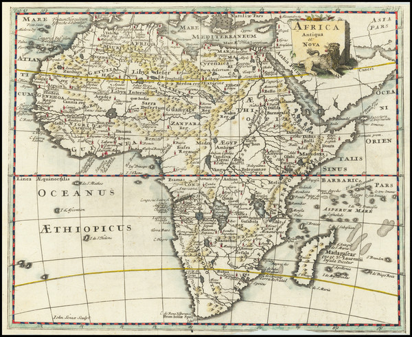 46-Africa and Africa Map By Philipp Clüver