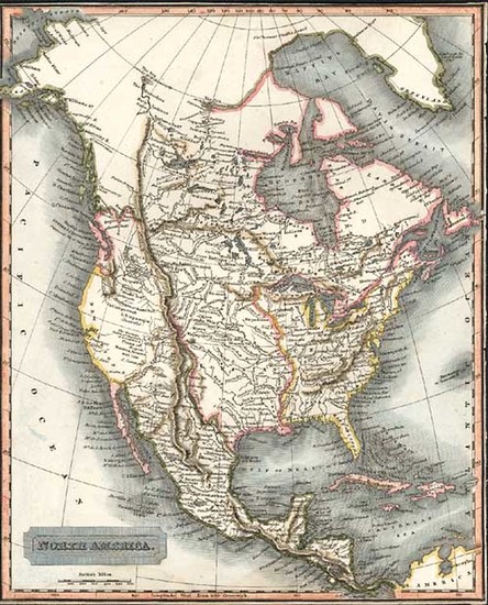 36-North America Map By Aaron Arrowsmith