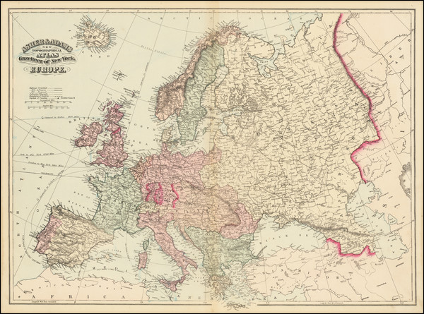 84-Europe Map By Asher & Adams