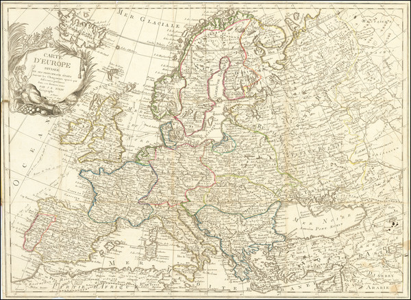 69-Europe Map By Jean-Baptiste Nolin