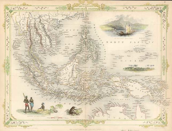 23-Asia, Southeast Asia and Philippines Map By John Tallis