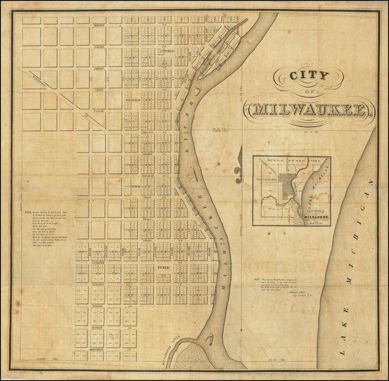 70-Wisconsin Map By Byron Kilbourn / W. Haviland / Increase Lapham