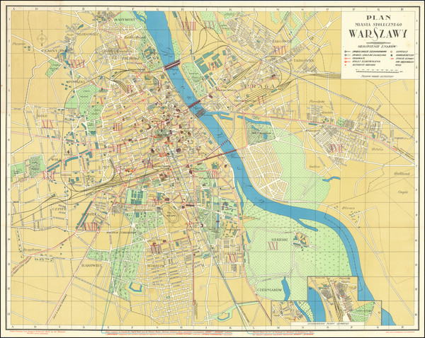 51-Poland Map By RUCH Polish Society of Rail Bookhouses