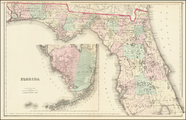 93-Florida Map By O.W. Gray