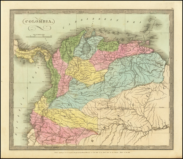 21-Colombia, Peru & Ecuador and Venezuela Map By David Hugh Burr