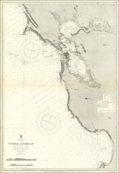64-California and San Francisco & Bay Area Map By U.S. Coast Survey