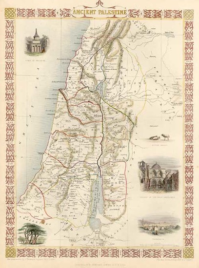 63-Asia and Holy Land Map By John Tallis