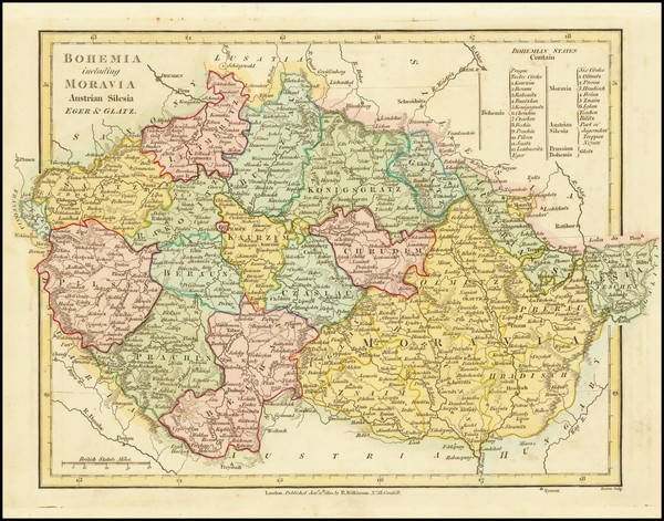 44-Poland, Romania and Czech Republic & Slovakia Map By Robert Wilkinson