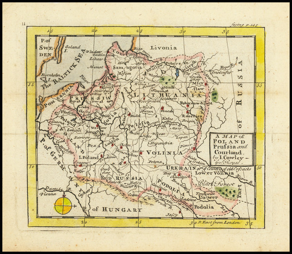 54-Poland and Baltic Countries Map By John Cowley