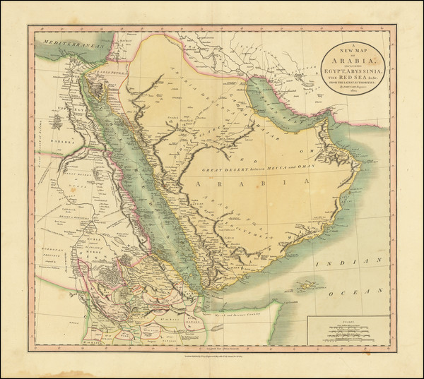 90-Middle East, North Africa and East Africa Map By John Cary