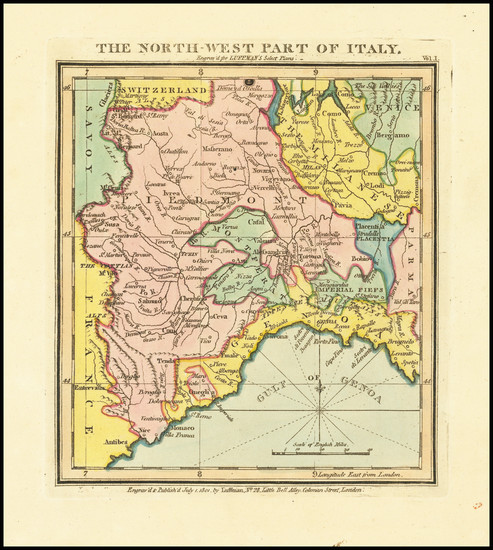 32-Northern Italy Map By John Luffman