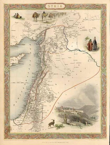 33-Asia and Holy Land Map By John Tallis