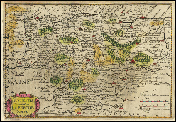 44-France and Nord et Nord-Est Map By Jodocus Hondius / Michael Mercator