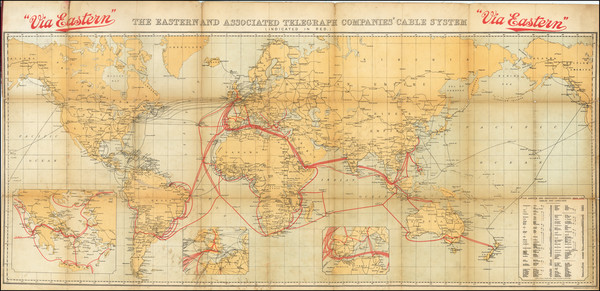 74-World Map By Waterlow & Sons