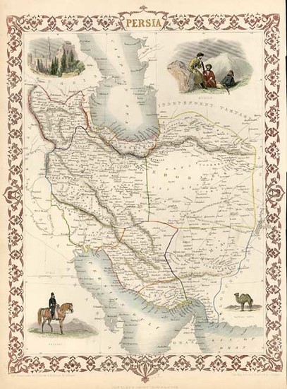 59-Asia, Central Asia & Caucasus and Middle East Map By John Tallis