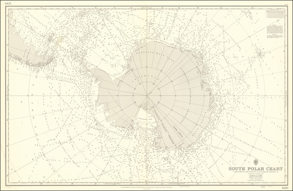 70-Polar Maps Map By British Admiralty