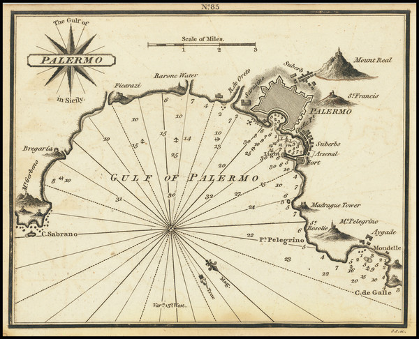 60-Sicily Map By William Heather