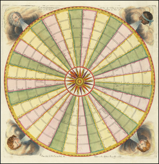 69-Celestial Maps and Curiosities Map By Antoine De Fer