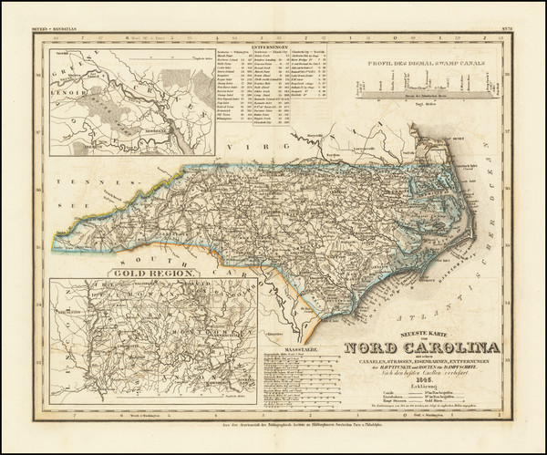 13-North Carolina Map By Joseph Meyer