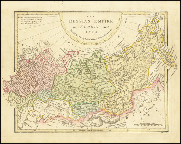 24-Russia, Central Asia & Caucasus and Russia in Asia Map By Robert Wilkinson