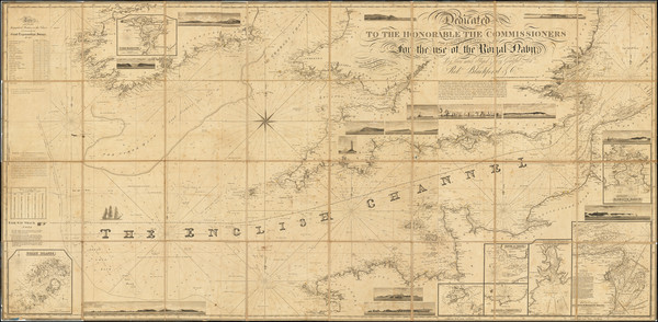 28-England and France Map By Blachford & Co.