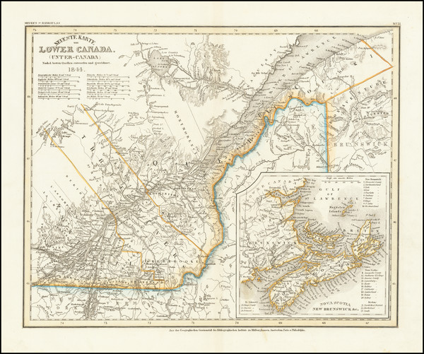 40-Eastern Canada Map By Joseph Meyer