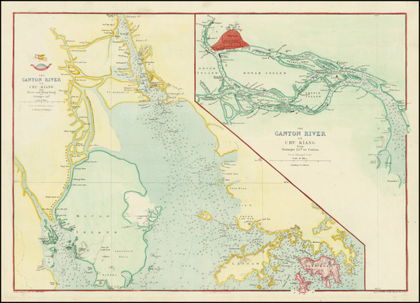 23-China and Hong Kong Map By Edward Weller